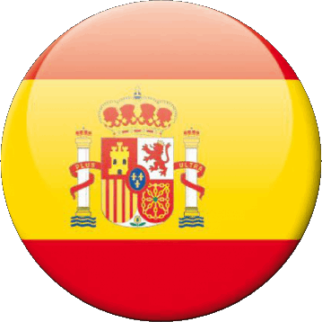 Runde Spanien Europa Fahnen 