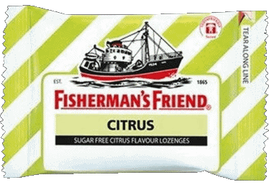 Citrus-Citrus Fisherman's Friend Caramelos Comida 