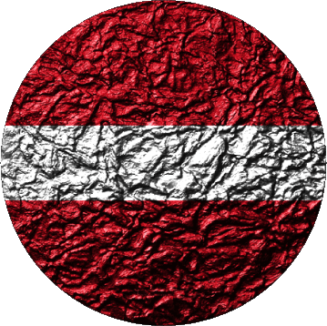 Rond Lettonie Europe Drapeaux 