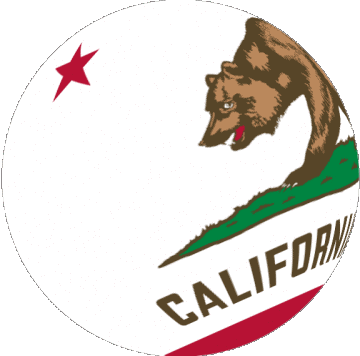 Sphere - Cube Californie U.S.A - Etats Amériques Drapeaux 