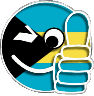 Smiley - OK Bahamas America Flags 