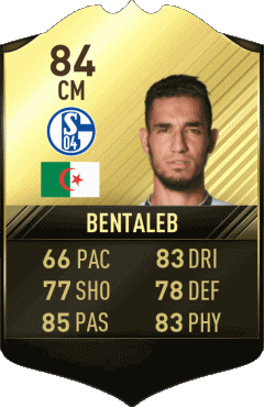 Nabil Bentaleb Argelia F I F A - Jugadores  cartas Vídeo Juegos Multimedia 