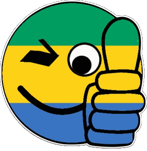 Faccina - OK Gabon Africa Bandiere 