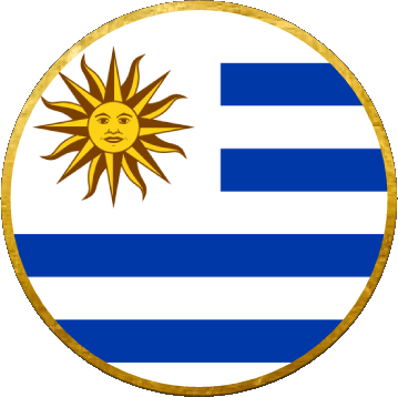 Rond Uruguay Amériques Drapeaux 