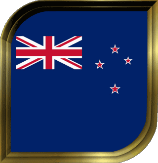 Square New Zealand Oceania Flags 