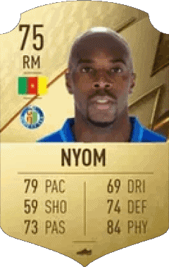 Allan Nyom Camerún F I F A - Jugadores  cartas Vídeo Juegos Multimedia 