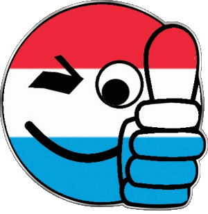 Smiley - OK Luxembourg Europe Drapeaux 
