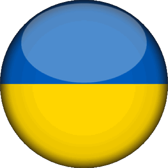 Tondo Ucraina Europa Bandiere 