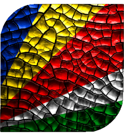 Carré Seychelles Afrique Drapeaux 