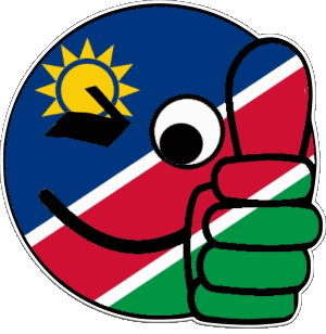Smiley - OK Namibia Afrika Fahnen 