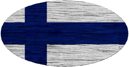 Oval Finnland Europa Fahnen 