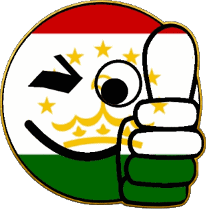 Smiley - OK Tajikistan Asia Flags 