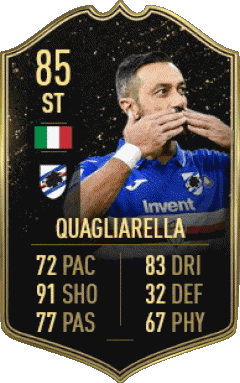 Fabio Quagliarella Italia F I F A - Giocatori carte Videogiochi Multimedia 
