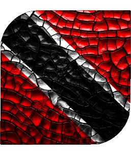 Carré Trinité et Tobago Amériques Drapeaux 