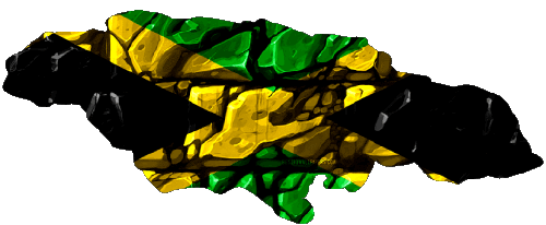 Map Jamaica America Flags 