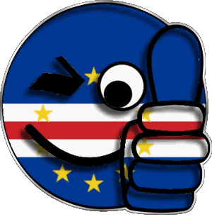 Smiley - OK Kap Verde Afrika Fahnen 