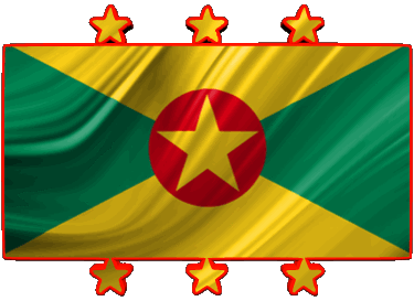 Various Grenada islands America Flags 