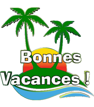 01 Fond Transparent Bonnes Vacances Français Messages 