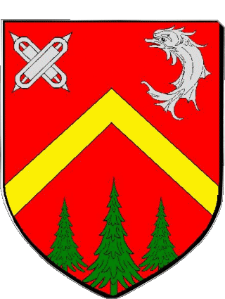 Blazon-Blazon LES ABRETS 38 Departments - Cities France Flags 