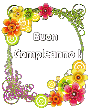 013 Fond Transparent Floreale Buon Compleanno Italien Messages 