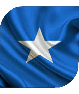 Square Somalia Africa Flags 