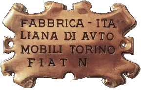 1889-1889 Logo Fiat Coche Transporte 