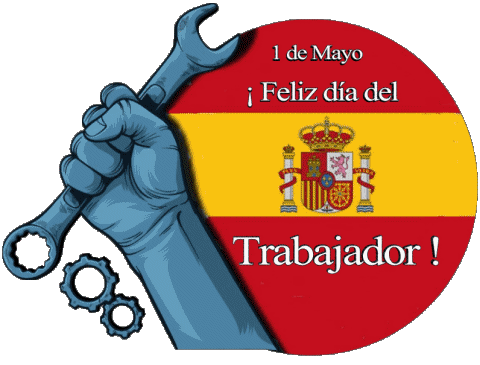 Feliz día del Trabajador - España 1 de Mayo Español Mensajes 