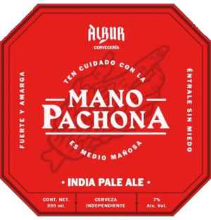 Mano pachona-Mano pachona Albur Mexiko Bier Getränke 