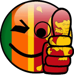 Smiley - OK Sri Lanka Asie Drapeaux 
