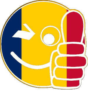 Faccina - OK Chad Africa Bandiere 