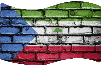 Rectangle Guinée Equatorial Afrique Drapeaux 