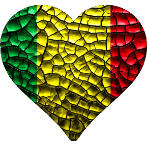 Cuore Mali Africa Bandiere 