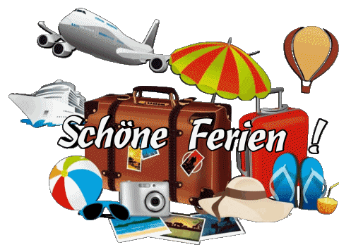 27 Transparent Background Schöne Ferien German Messages 
