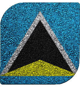 Quadrato Santa Lucia America Bandiere 