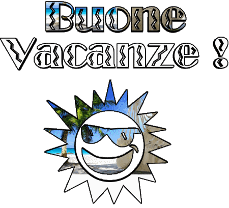 04 Sfondo trasparente Buone Vacanze Italiano Messagi 