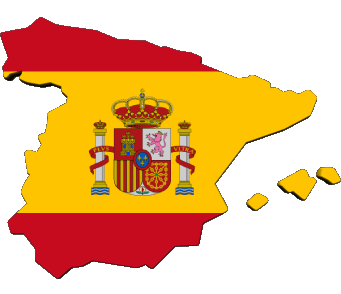 Map Spain Europe Flags 