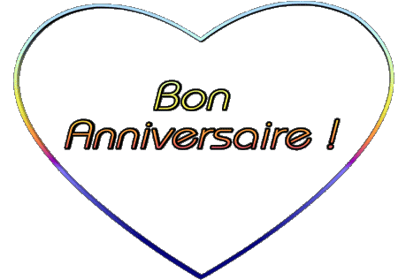001 Coeur Bon Anniversaire French Messages 