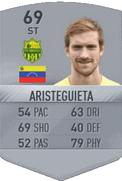 Fernando Aristeguieta Vénézuéla F I F A - Joueurs Cartes Jeux Vidéo Multi Média 