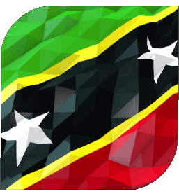 Platz St. Kitts und Nevis Amerika Fahnen 