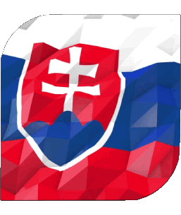 Square Slovakia Europe Flags 