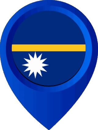 Perno di posizione Nauru Oceania Bandiere 