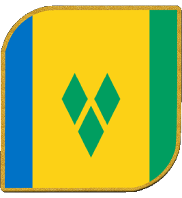 Carré Saint Vincent et les Grenadines Amériques Drapeaux 
