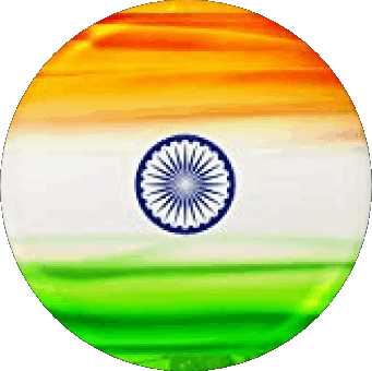 Rond Inde Asie Drapeaux 