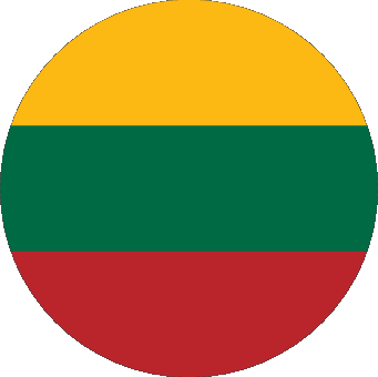 Rond Lituanie Europe Drapeaux 