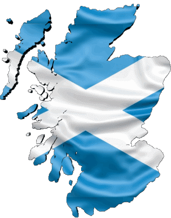 Map Scotland Europe Flags 