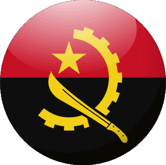 Angola Angola África Banderas 