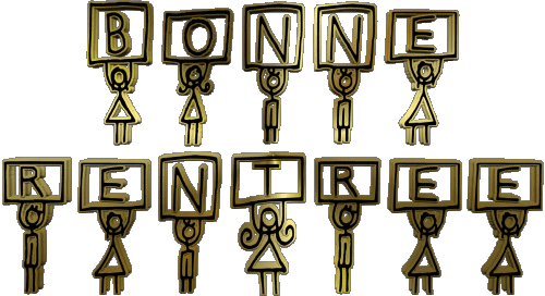 10 Fondo transparente Bonne Rentrée Francés Mensajes 