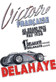 Logo Delahaye Coches - Viejo Transporte 