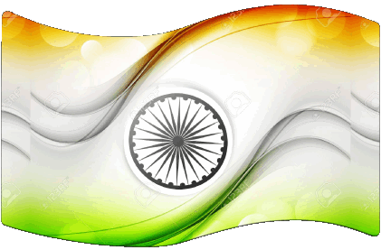 Rectángulo India Asia Banderas 