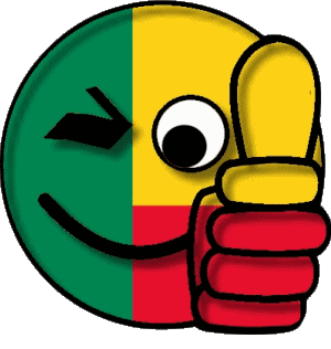 Smiley - OK Benin Afrique Drapeaux 